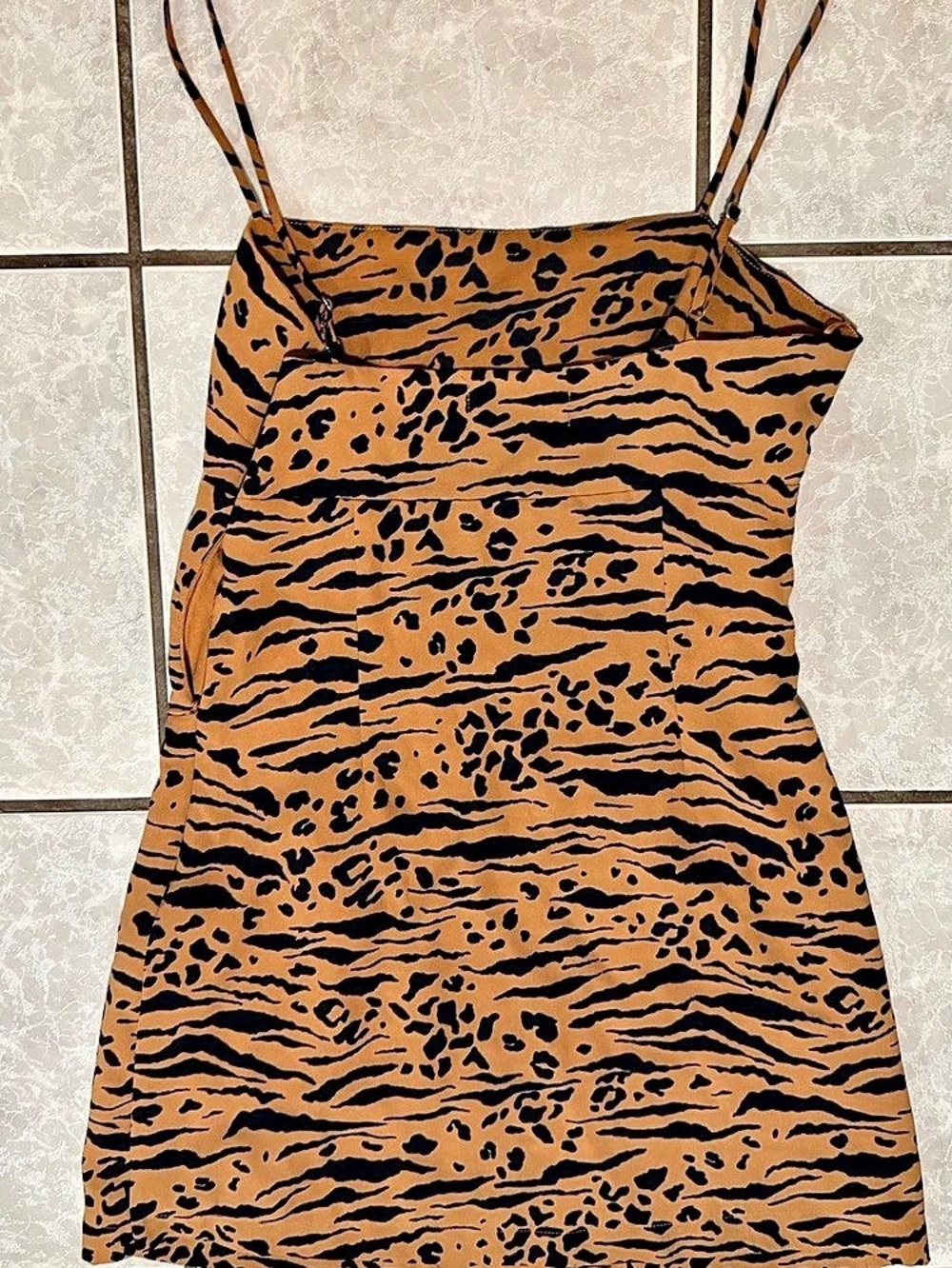 Animal Print Mini Dress Size Small Like New